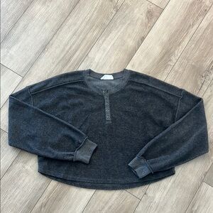Double Zero Gray Crew Neck Sweater